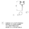 Double shower head with wall bracket 